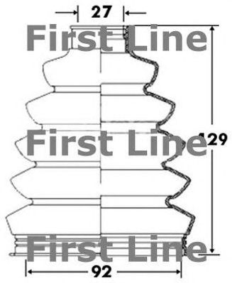 FIRST LINE fcb2371 -  Пыльник, приводной вал